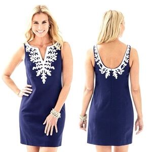 Lilly Pulitzer Gabby Shift Dress – True Navy NWT
